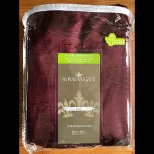 Burgundy curtain 95 inches long